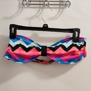 Pink Colorful Bikini Top